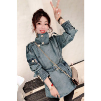 赛美意高领外套风衣时尚气质女 欧洲站女装2019春夏新款优雅休闲百搭外套S191u00505p