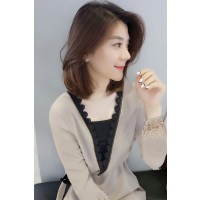 梵莉思系带气质设计感连衣裙女 欧洲站女装2019春季新款气质优雅时尚休闲连衣裙F191t00623p