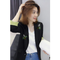 bobowalzt气质时尚优雅百搭外套女 欧洲站女装2019春季新款复古民族风外套B191y02196p