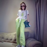 赛美意潮流街拍裤子女欧洲站女装2019春季新款潮流时尚街拍裤子S191u01509p