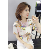 bobowalzt创意质感时尚短袖女 欧洲站女装2019春季新款创意质感短袖B191y01750p