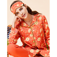 雅婷雅雯新款睡衣女秋冬季长袖冬季纯棉家居服套装夹棉秋冬款