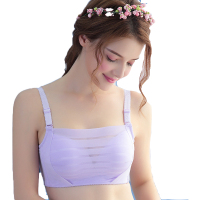 无钢圈抹胸式文胸小胸聚拢内衣性感胸罩女胸衣