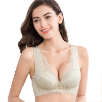 无钢圈背心式文胸性感蕾丝蝶形美背胸罩内衣
