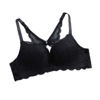 无钢圈美背前扣文胸小胸聚拢胸罩少女内衣中薄杯