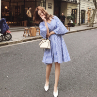 Ms.Maggie韩版新款格子连衣裙8401-3352-K75-LS