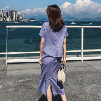 Ms.Maggie韩版新款假两件连衣裙8401-3378-K85-ZS