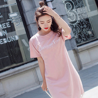 Ms.Maggie2018年韩版新款印花纯棉中长款网纱T恤1193-A802-K38-FS