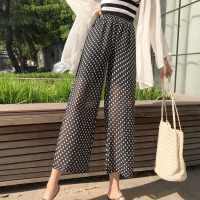 Ms.Maggie韩版新款波点雪纺阔腿防晒裤5067-79303-K35-HHS
