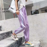 Ms.Maggie韩版新款人气绸缎休闲束脚裤5067-79298-K35-ZS