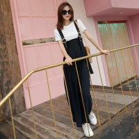 Ms.Maggie韩版新款短袖T恤+背带阔腿裤套装8406-L69-K105-HHS