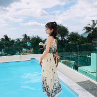Ms.Maggie韩版新款2018夏新款波西米亚风吊带连衣长裙5067-77294-K60-BS