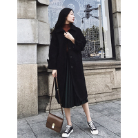 Ms.Maggie韩版新款中长款毛呢大衣5073-N01-K100