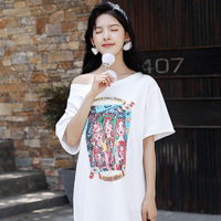 MIWEI韩版新款T恤连衣裙8309A-Y12-K70-BS