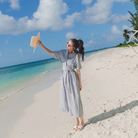 MIWEI韩版新款中长款连衣裙8307-837-K100-WML