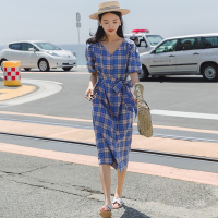 MIWEI韩版新款格子连衣裙8303-778-K90-LS