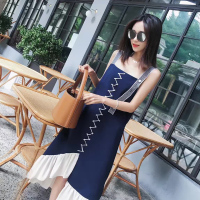 MIWEI韩版新款鱼尾吊带连衣裙8311-L8602-K55-ZQS