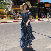 MIWEI韩版新款18春夏碎花气质雪纺连衣裙8513A-L120-K80-LS