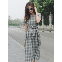 MIWEI韩版新款格子连衣裙8505-L1810-K70-SQL