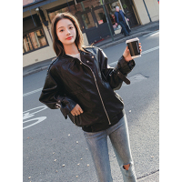 MIWEI韩版新款宽松短皮衣外套8307-8853-K130