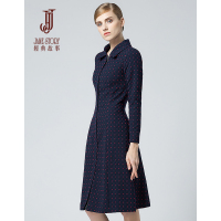 经典故事女装秋季女士编织花呢风衣OL通勤外套修身妈妈装