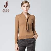 经典故事女装秋冬时尚套头针织衫女士休闲宽松外穿打底毛衣