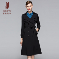 经典故事风衣秋款女修身通勤名媛外套双排扣ol风衣