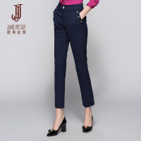 经典故事女装修身微弹力直筒裤长裤通勤时尚职业OL铅笔裤