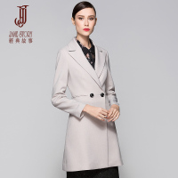 经典故事职业装外套女士春季简约大衣OL气质长袖修身西装