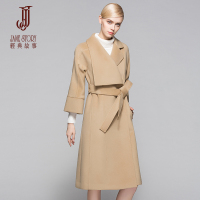 经典故事女装冬装时尚呢子大衣显瘦毛呢外套女
