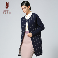 经典故事女装时尚针织外套秋OL名媛长开衫式防风大衣女
