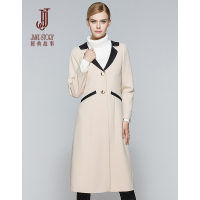 经典故事女装长袖两粒扣韩版风衣女秋OL修身保暖外套