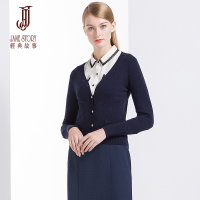 经典故事女装春季通勤针织衫女士休闲开衫修身舒适毛衣厚