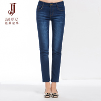 经典故事夏季时尚牛仔裤女士九分裤显瘦小脚裤通勤休闲铅笔裤