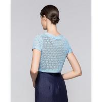 简约百搭修身短袖针织衫