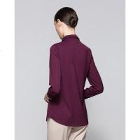 提花衬衣春夏职业OL花边蝴蝶结领上衣衬衫