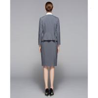 职业OL气质修身半身裙弹力纯色西服裙