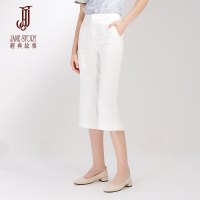 经典故事夏季时尚七分裤女显瘦直筒裤垂感阔腿裤休闲裤子