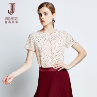 经典故事短袖T恤女潮夏宽松雪纺小众设计感百搭妈妈洋气