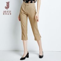 经典故事裤子女夏季休闲七分裤显瘦直筒百搭通勤女装