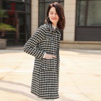 经典故事风衣女秋冬小个子英伦风气质过膝外套