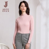 经典故事针织衫冬季女半高领套头小香风打底衫休闲显瘦装