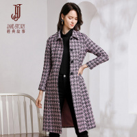 经典故事外套女冬季毛呢大衣加厚赫本风外套