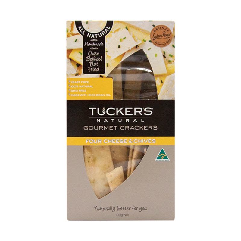 Tucker’s Natural 她可思薄饼系列香葱芝士味饼干100g(澳大利亚进口)图片