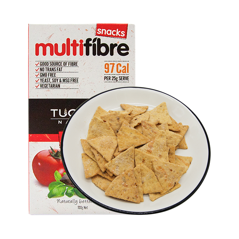 Tucker’s Natural 她可思纤维系列番茄罗勒味饼干100g(澳大利亚进口)