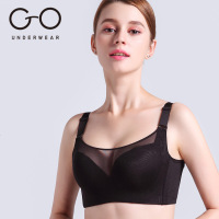 GO桑蚕丝抹胸文胸罩无钢圈聚拢防走光内衣女收副乳罩舒适大码显胸