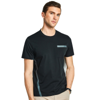 雅鹿男士短袖T恤2019夏款棉T恤圆领简约风格t恤