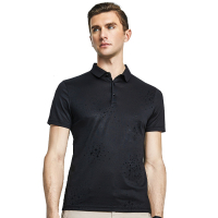 雅鹿男士短袖T恤夏季翻领2019中青年商务简约半袖T恤Polo衫