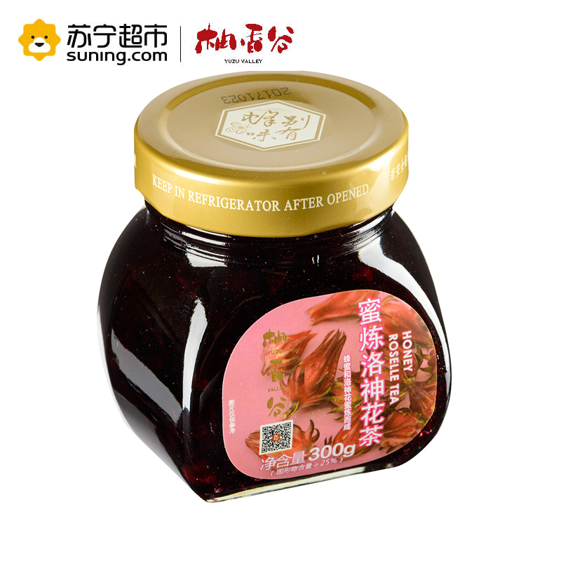 柚香谷蜂蜜蜜炼洛神花茶300克
