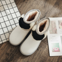 Tiauny 欧洲站2018冬新款雪地靴加厚加绒保暖中筒靴防滑欧货羊毛百搭靴子10-12-9